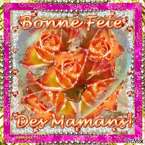 Bonne Fete Des Mamans! - Δωρεάν κινούμενο GIF