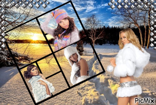 Winter - Collage - безплатен png