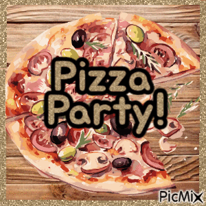 Pizza Party! - Animovaný GIF zadarmo