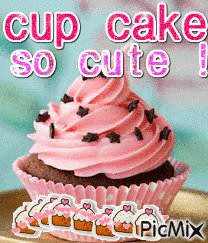 cup cake ! - Nemokamas animacinis gif