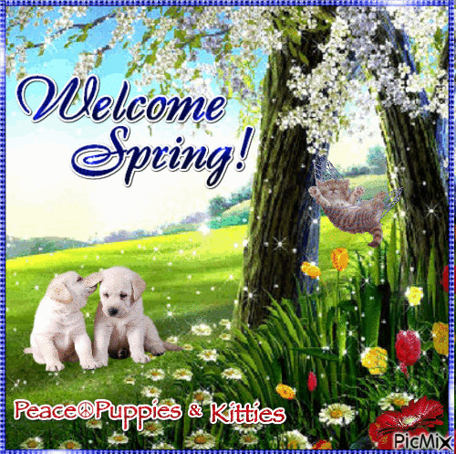 Welcome Spring - Free animated GIF