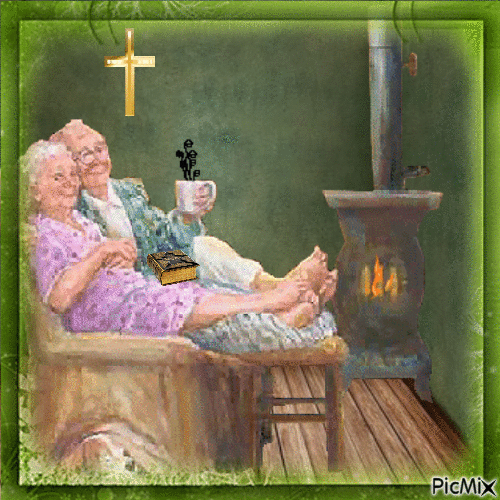 Grandparents Are a Gift From God - GIF animado gratis