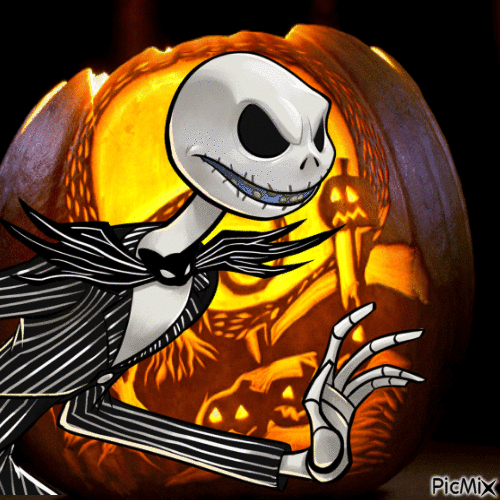 Jack Skellington Halloween - 無料のアニメーション GIF