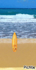 sand and sea - Бесплатный анимированный гифка
