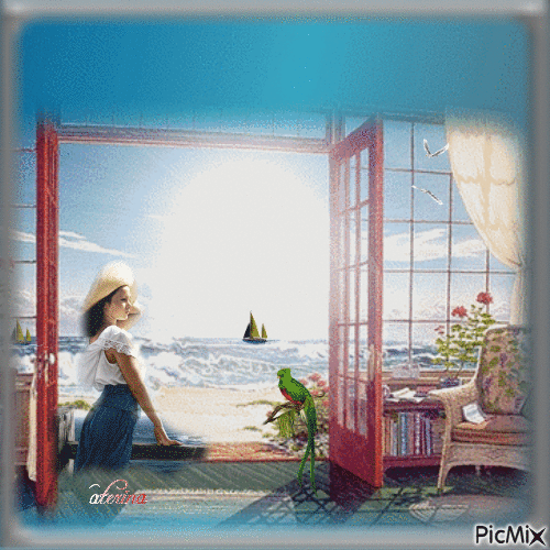 A View of the Aegean - GIF animate gratis
