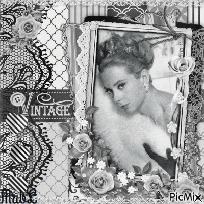 Vintage Lady - 無料のアニメーション GIF