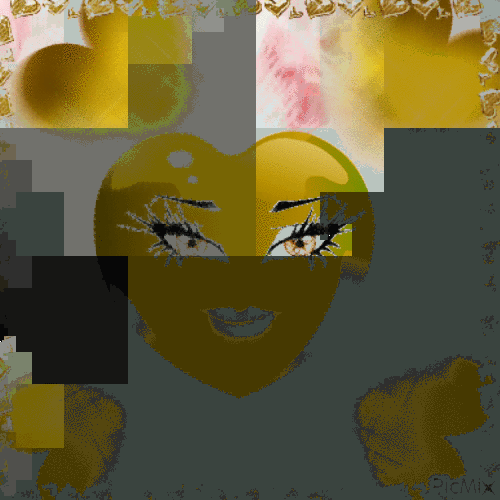 Golden Heart.  🙂 - 無料のアニメーション GIF