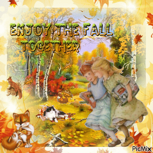 Enjoy The Fall Together - GIF animate gratis