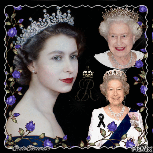 Homenagem à Rainha da Inglaterra - GIF animate gratis