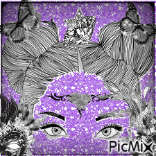 noir et violet ♥ - Бесплатный анимированный гифка
