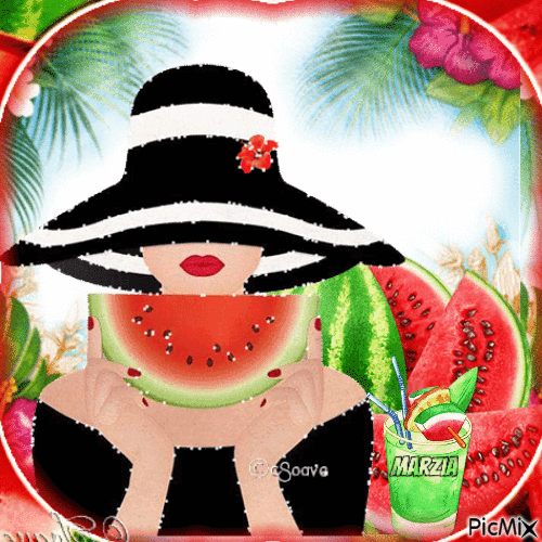 marzia - Watermelon - GIF animasi gratis