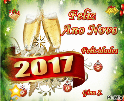 Feliz Ano Novo - GIF เคลื่อนไหวฟรี