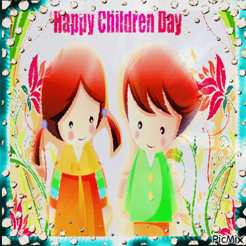 Internationaler Kindertag - Darmowy animowany GIF