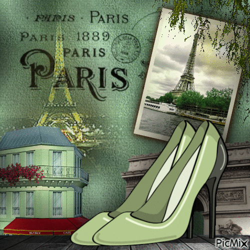 Diese Schuhe - Paris - GIF animado grátis