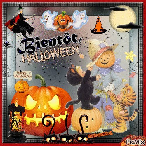 * Bientôt, Halloween * - Darmowy animowany GIF