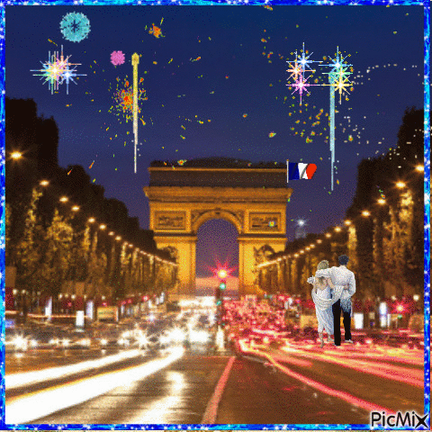 paris By Night - GIF animasi gratis