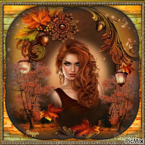 autumn portrait - Δωρεάν κινούμενο GIF