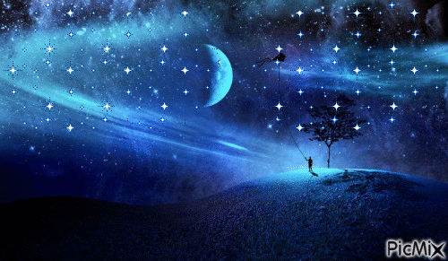 Blue Stars - Ingyenes animált GIF