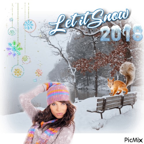 Let It Snow....2018 - png gratis