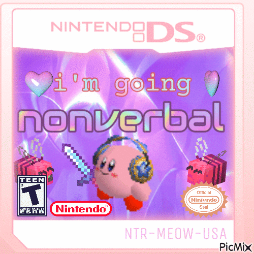 I'm Going Nonverbal on the Nintendo DS - Бесплатный анимированный гифка