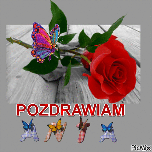 POZDRAWIAM - GIF animé gratuit