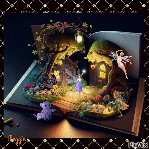 fairytail book - GIF animado grátis