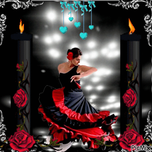 Danseurs de Flamenco - GIF animé gratuit