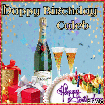 Happy Birthday, Caleb - 無料のアニメーション GIF
