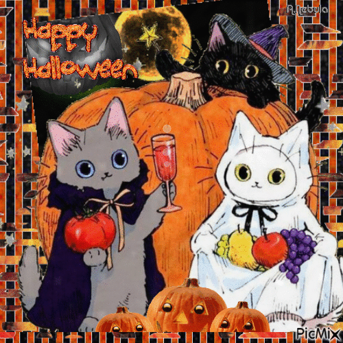 Halloween animals - Nemokamas animacinis gif