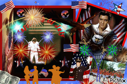 *** Independence  Day July 4 th *** - Bezmaksas animēts GIF