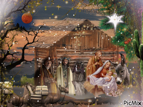 La Nativité - Darmowy animowany GIF
