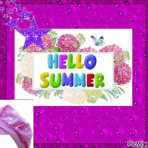 Hello summer - 無料のアニメーション GIF
