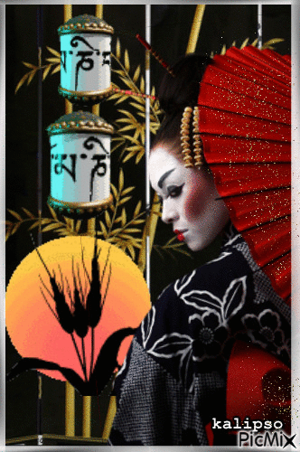 Geisha - Ingyenes animált GIF
