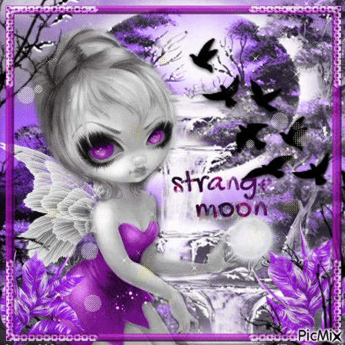 strange moon - Безплатен анимиран GIF