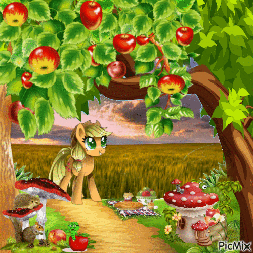 I love apples!!! - GIF animé gratuit