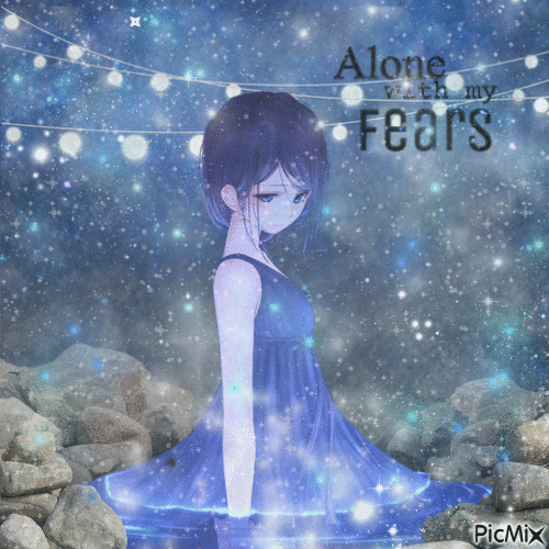 ✶ Alone with my Fears {by Merishy} ✶ - Free animated GIF