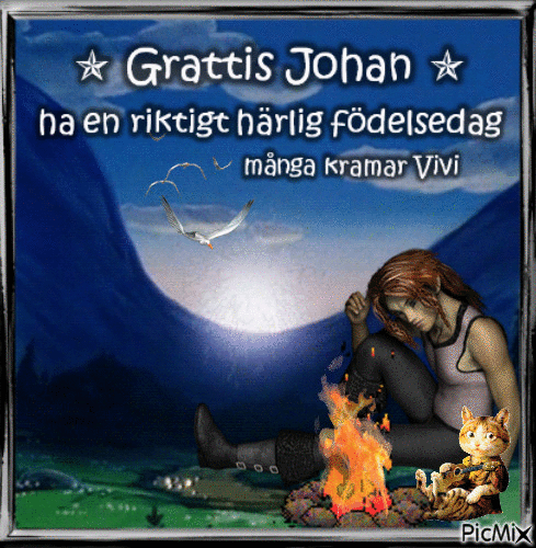 Grattis Johan 2018 - Animovaný GIF zadarmo