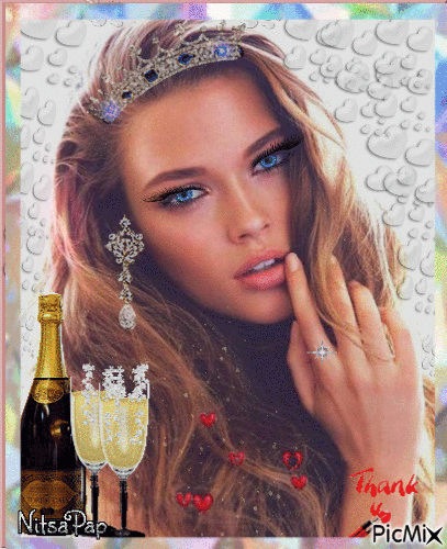 Girl was crowned Miss World - 免费动画 GIF