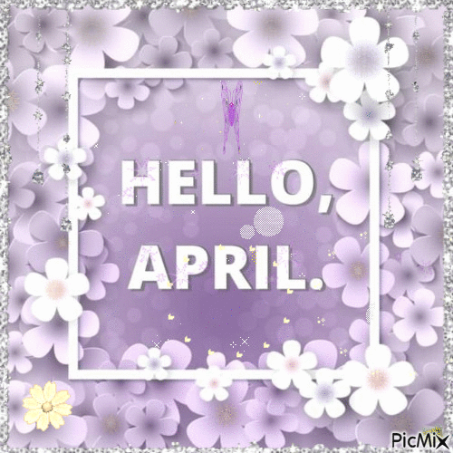 Hello April - Darmowy animowany GIF