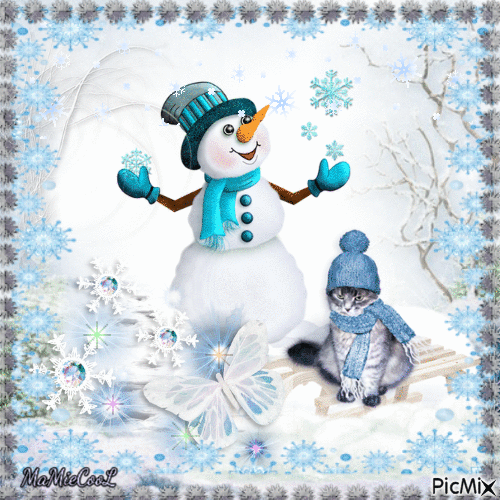 bonhomme de neige - Ingyenes animált GIF