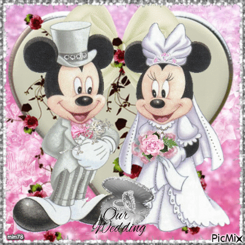 mariage de Mickey - Gratis animeret GIF