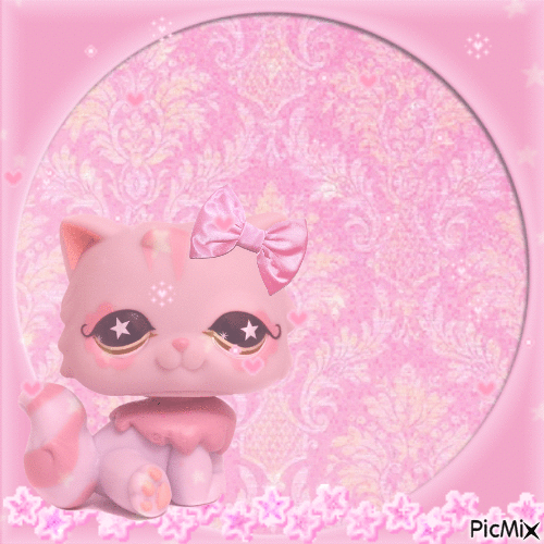 lps cat pink - Nemokamas animacinis gif