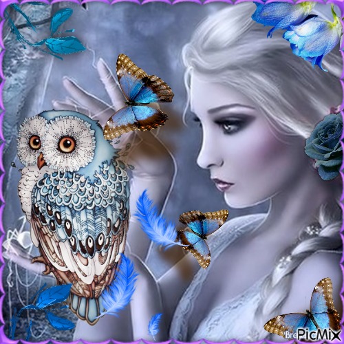 Fantasy owl - ücretsiz png