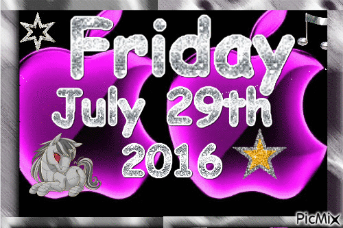 FRIDAY JULY 29TH, 2016 - Ingyenes animált GIF