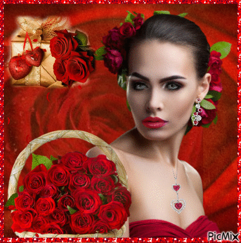 Rosas rojas - Gratis animerad GIF