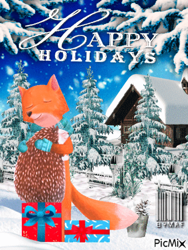 Happy Holidays - Бесплатни анимирани ГИФ