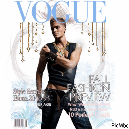 vogue homme - Free animated GIF
