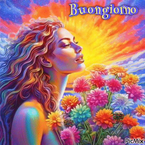 Buongiorno il sole splende - Бесплатный анимированный гифка