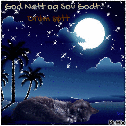 Good Night. Sweet Dreams - Nemokamas animacinis gif
