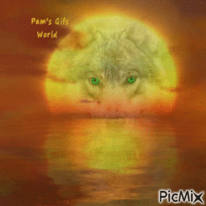 Wolf Moon - Gratis animerad GIF